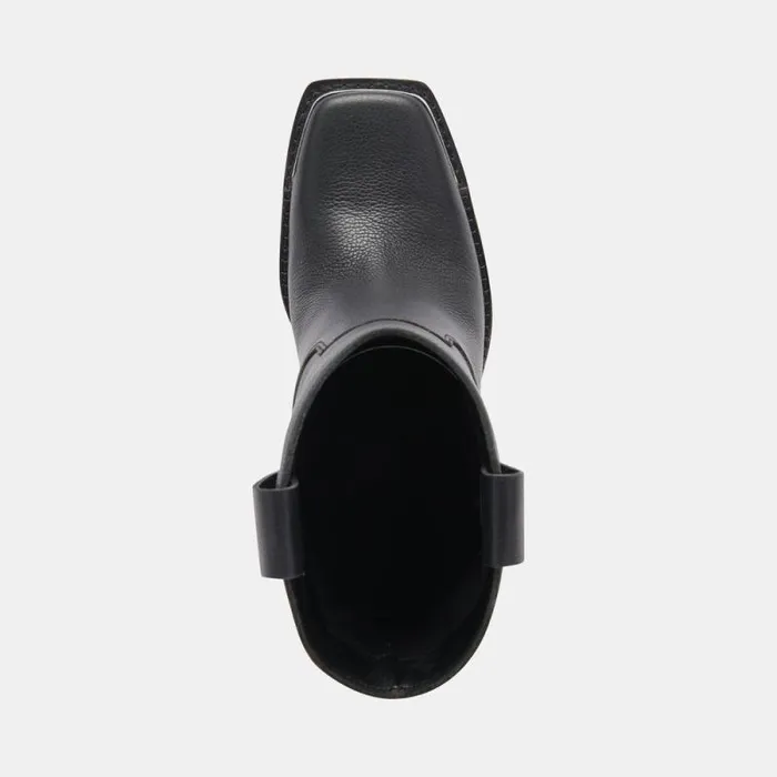 Dolce Vita Falon Boots Black Leather Women Boots and Booties