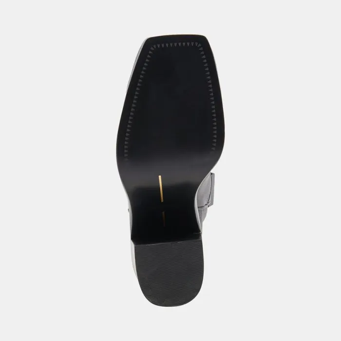 Dolce Vita Falon Boots Black Leather Women Boots and Booties