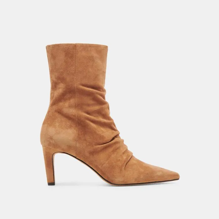 Dolce Vita Fernly Boots Pecan Suede Women Boots and Booties