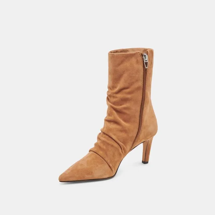Dolce Vita Fernly Boots Pecan Suede Women Boots and Booties