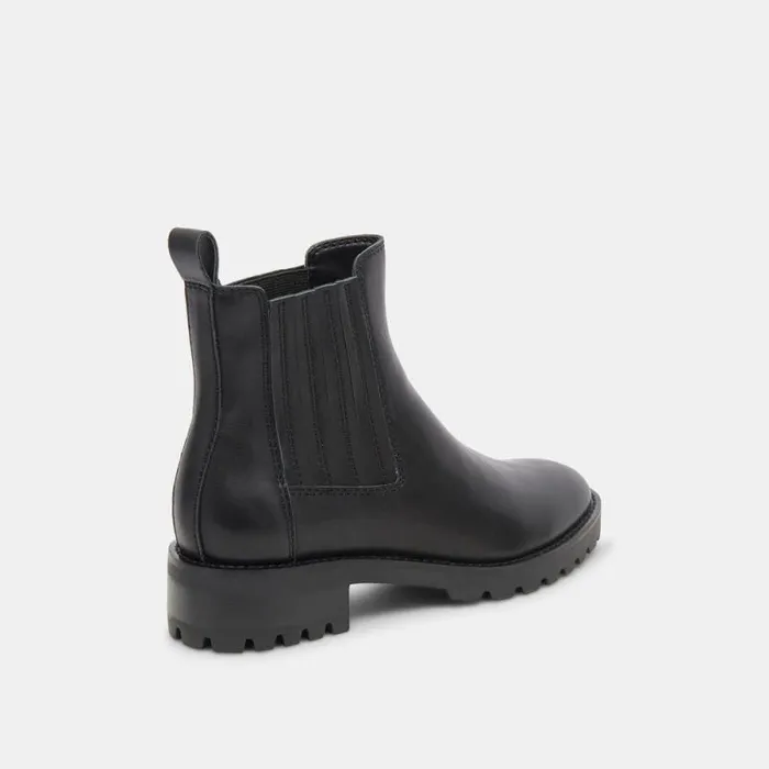 Dolce Vita Fraya H2O Booties Black Leather Women Boots and Booties