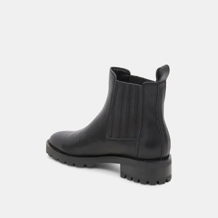 Dolce Vita Fraya H2O Booties Black Leather Women Boots and Booties