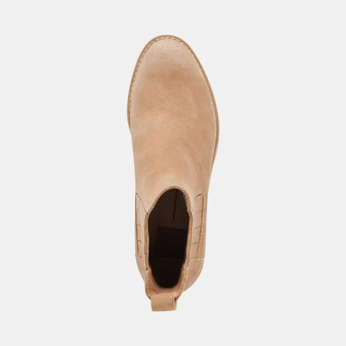 Dolce Vita Fraya H2O Booties Taupe Suede Women Boots and Booties