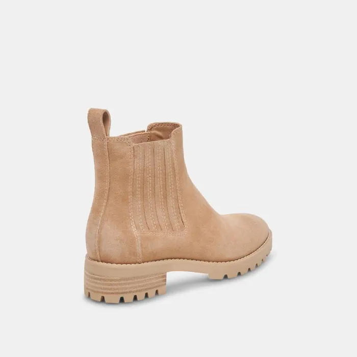 Dolce Vita Fraya H2O Booties Taupe Suede Women Boots and Booties