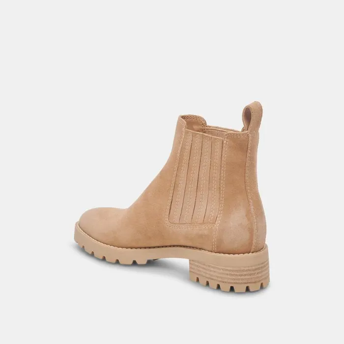 Dolce Vita Fraya H2O Booties Taupe Suede Women Boots and Booties