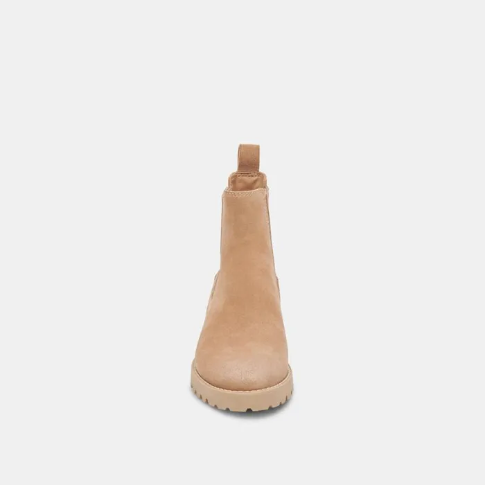 Dolce Vita Fraya H2O Booties Taupe Suede Women Boots and Booties