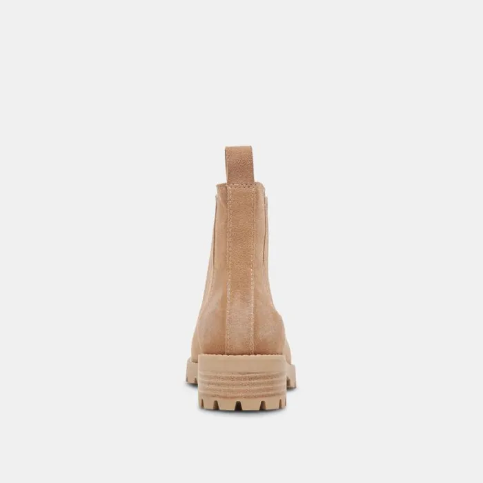 Dolce Vita Fraya H2O Booties Taupe Suede Women Boots and Booties