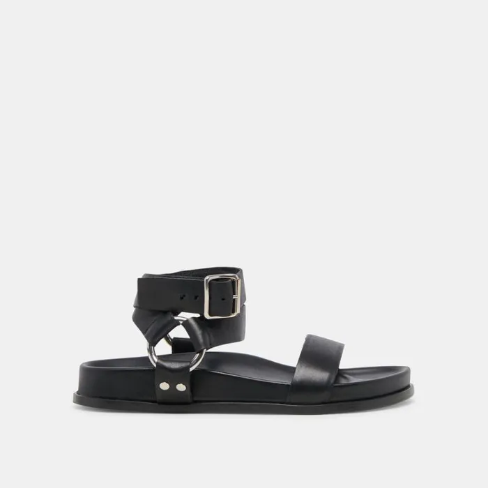 Dolce Vita Gilda Sandals Black Leather Women Sandals