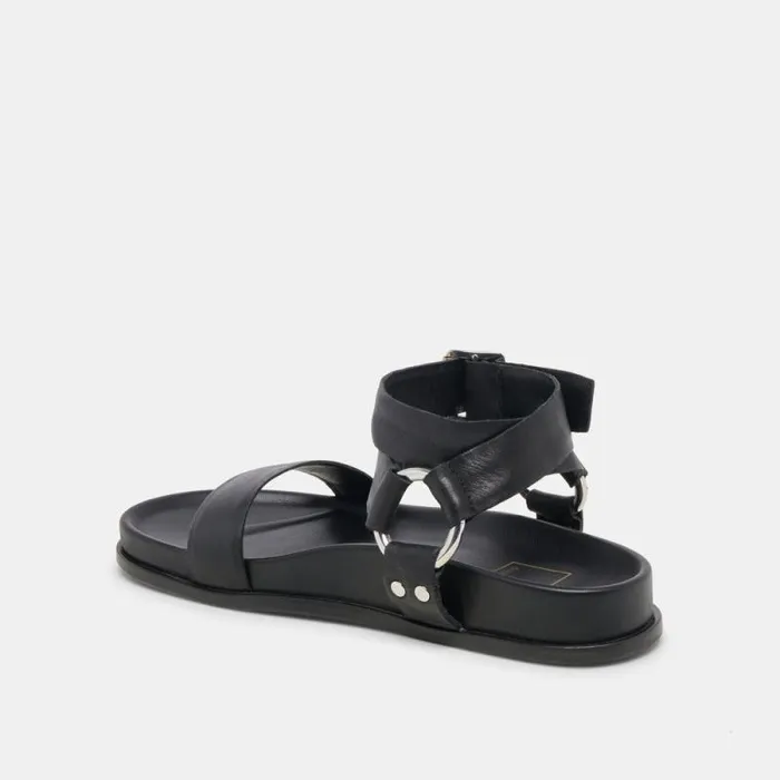 Dolce Vita Gilda Sandals Black Leather Women Sandals