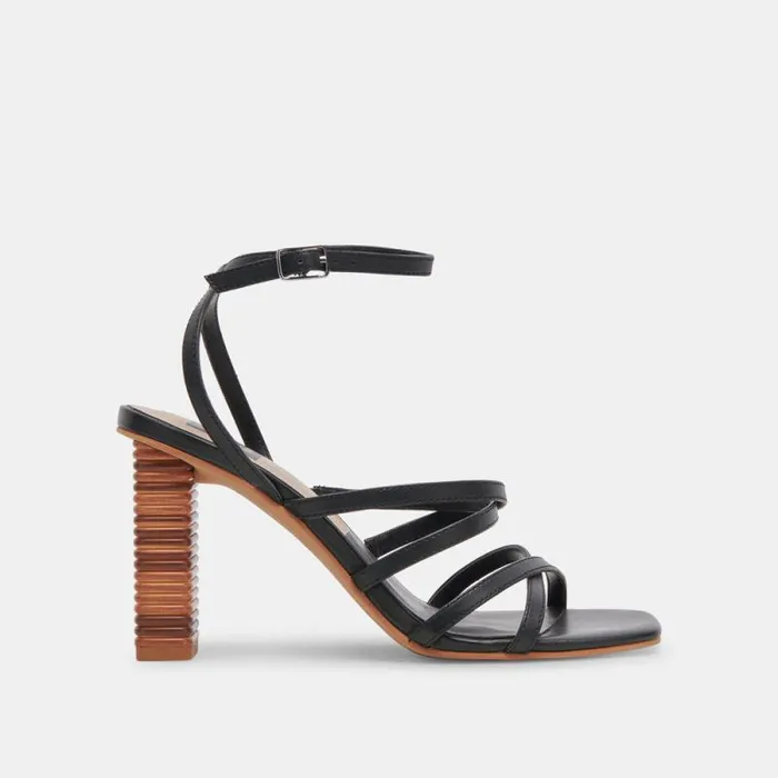 Dolce Vita Jenko Heels Black Leather Women Heels
