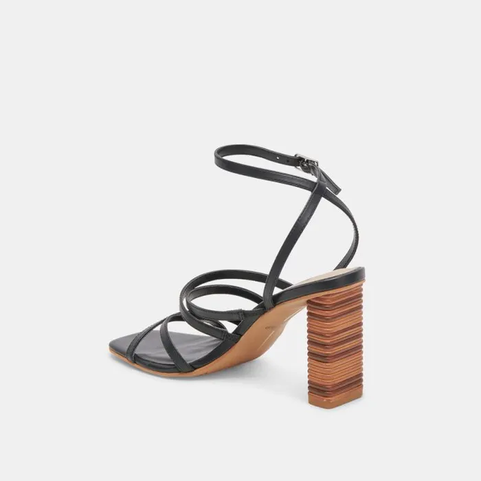 Dolce Vita Jenko Heels Black Leather Women Heels
