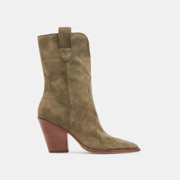 Dolce Vita Jessey Boots Moss Suede Women Boots and Booties