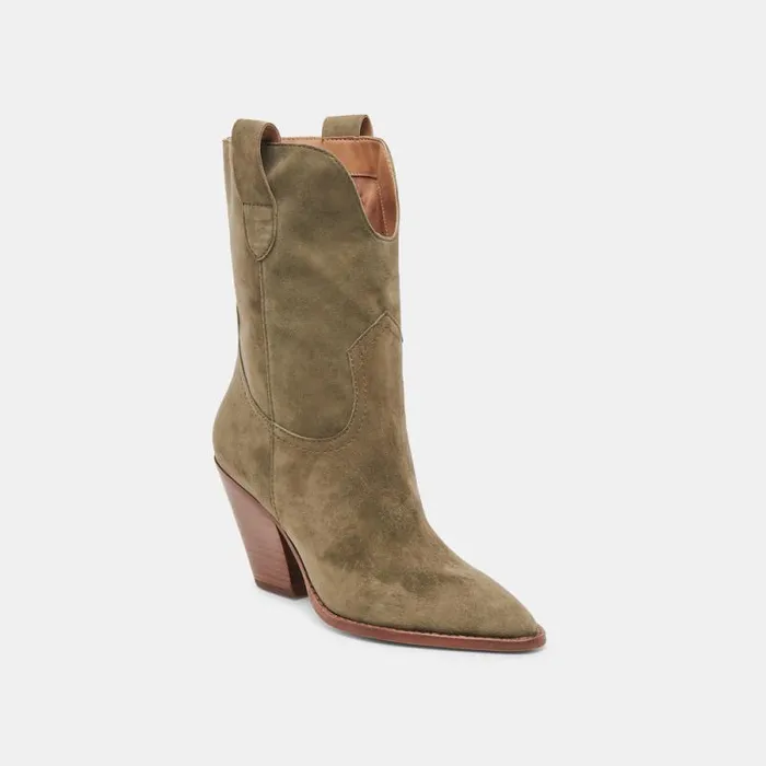 Dolce Vita Jessey Boots Moss Suede Women Boots and Booties
