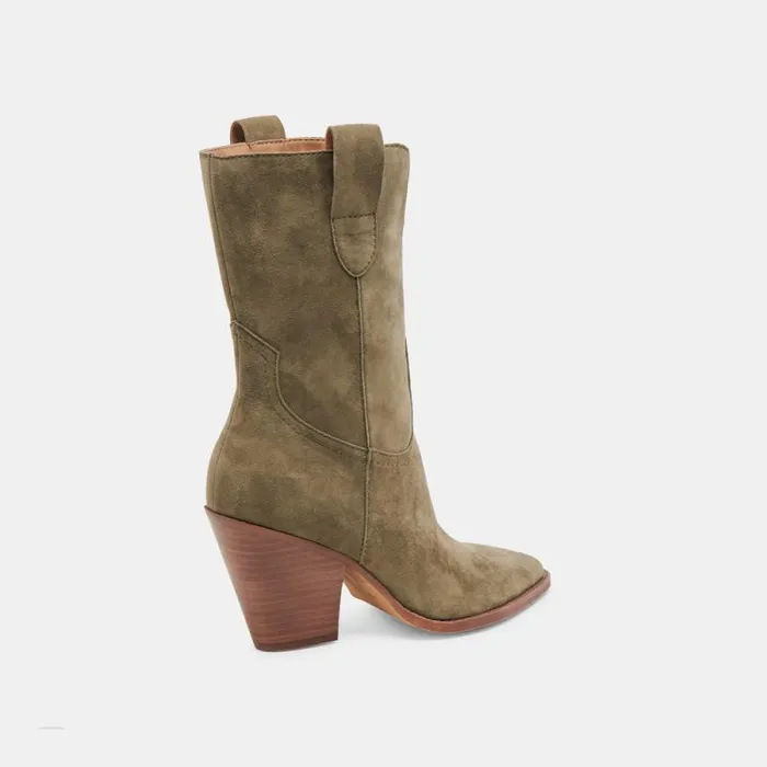 Dolce Vita Jessey Boots Moss Suede Women Boots and Booties