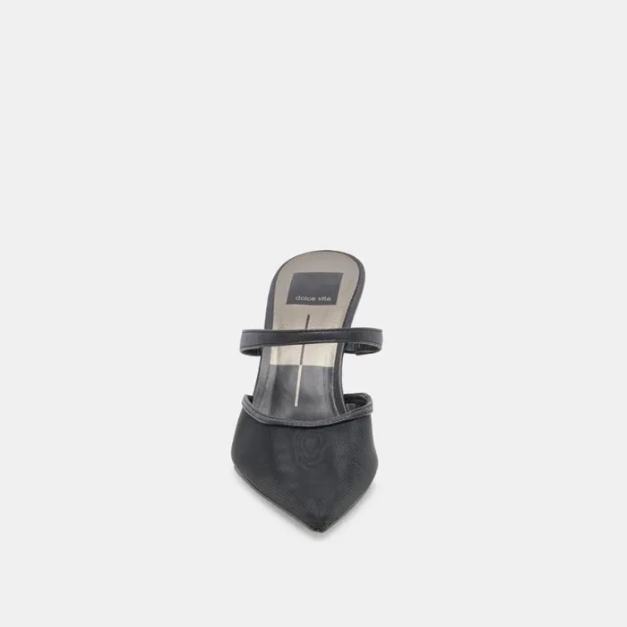 Dolce Vita Katik Wide Heels Onyx Mesh Women Heels