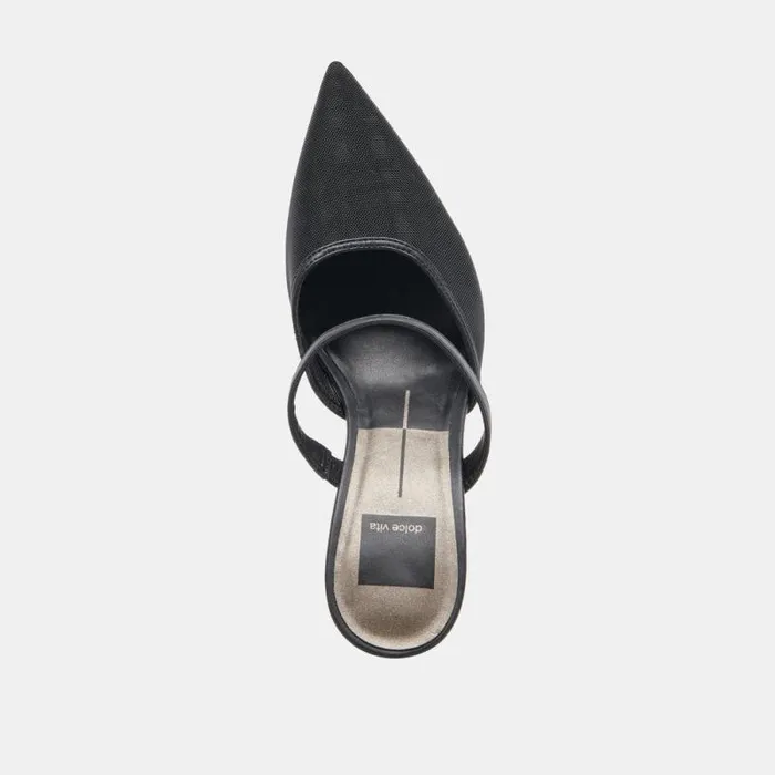 Dolce Vita Katik Wide Heels Onyx Mesh Women Heels