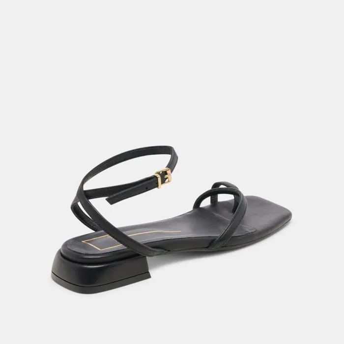 Dolce Vita Lexi Sandals Black Leather Women Sandals