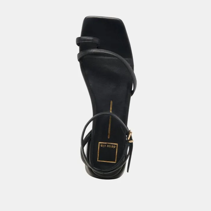Dolce Vita Lexi Sandals Black Leather Women Sandals