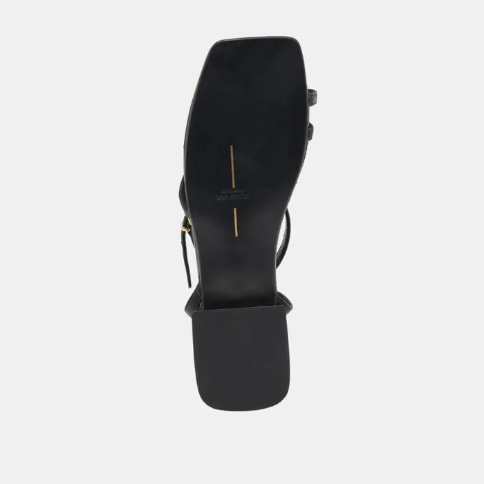Dolce Vita Lexi Sandals Black Leather Women Sandals