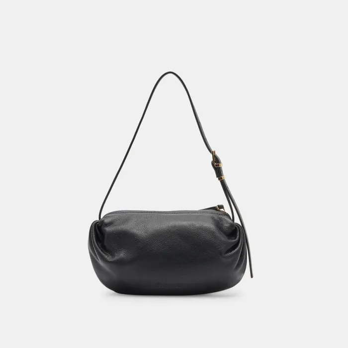Dolce Vita Livi Shoulder Bag Black Leather Women Handbags