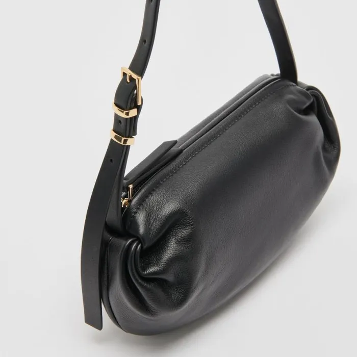 Dolce Vita Livi Shoulder Bag Black Leather Women Handbags