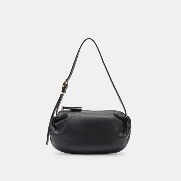 Dolce Vita Livi Shoulder Bag Black Leather Women Handbags