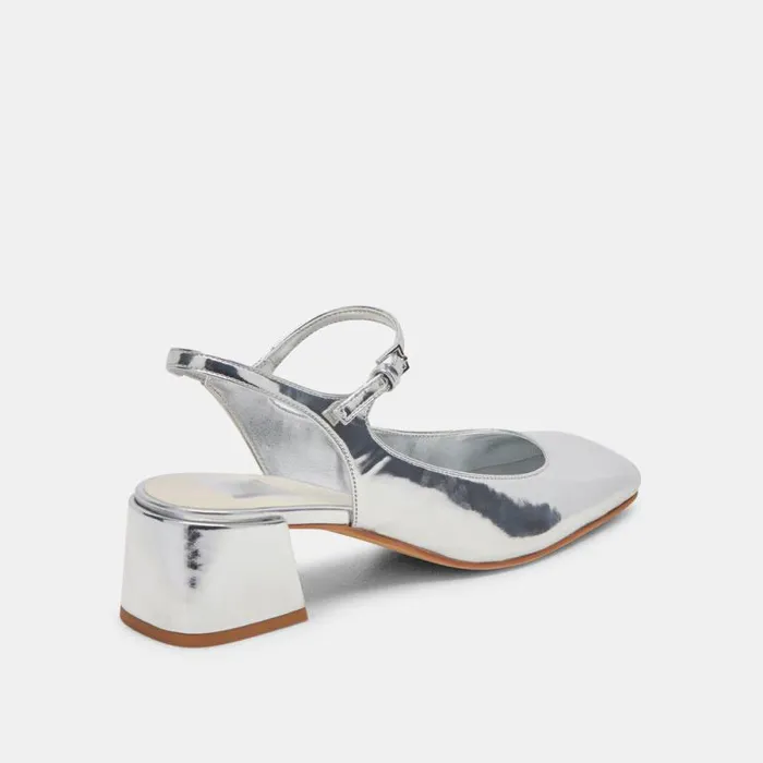 Dolce Vita Maggi Heels Silver Specchio Stella Women Heels
