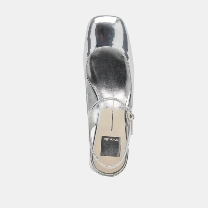 Dolce Vita Maggi Heels Silver Specchio Stella Women Heels