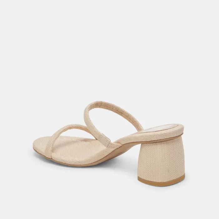 Dolce Vita Mandie Heels Oatmeal Raffia Women Heels