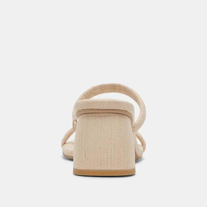 Dolce Vita Mandie Heels Oatmeal Raffia Women Heels