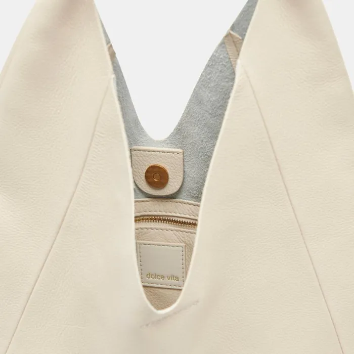 Dolce Vita Mia Tote Ivory Leather Women Handbags