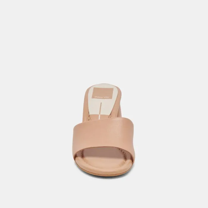 Dolce Vita Minny Dress Heels Tan Leather Women Heels