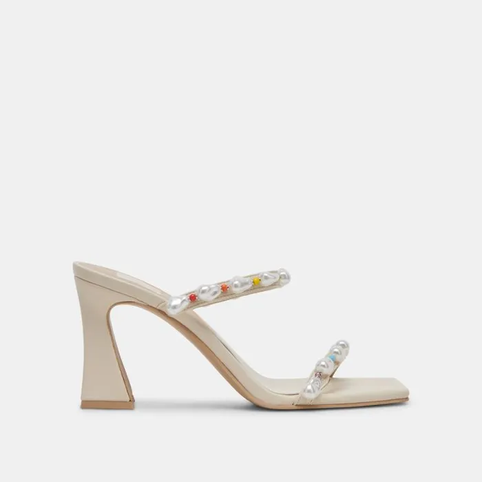 Dolce Vita Naja Pride Heels Rainbow Pearls Women Heels