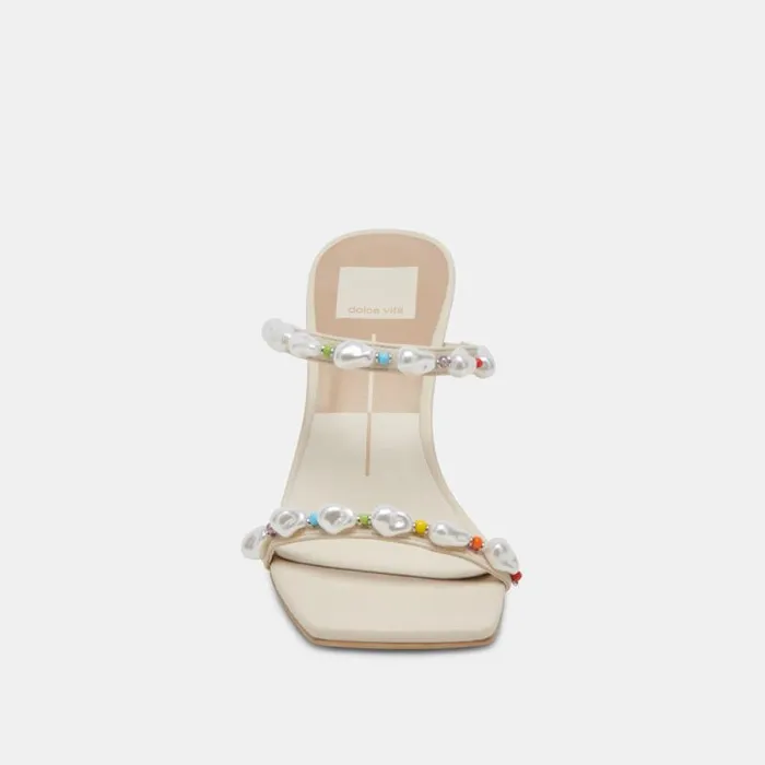 Dolce Vita Naja Pride Heels Rainbow Pearls Women Heels