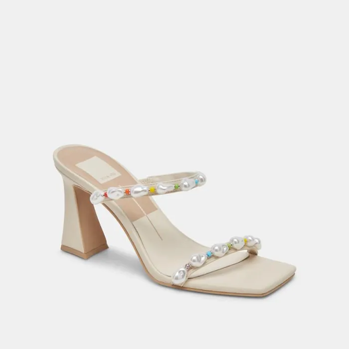 Dolce Vita Naja Pride Heels Rainbow Pearls Women Heels
