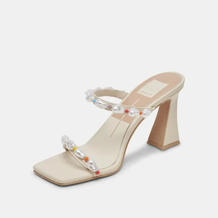 Dolce Vita Naja Pride Heels Rainbow Pearls Women Heels
