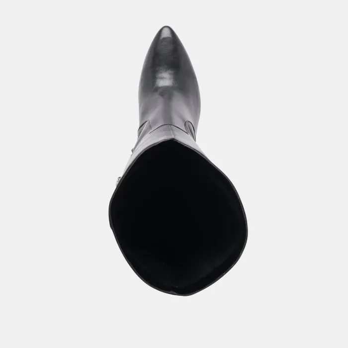 Dolce Vita Nedi Boots Black Leather Women Boots and Booties