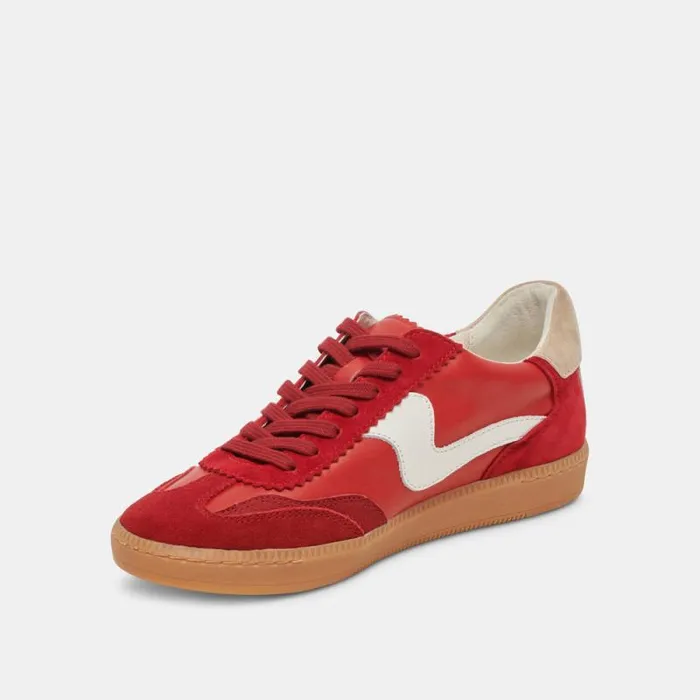 Dolce Vita Notice Sneakers Crimson Suede Women Sneakers