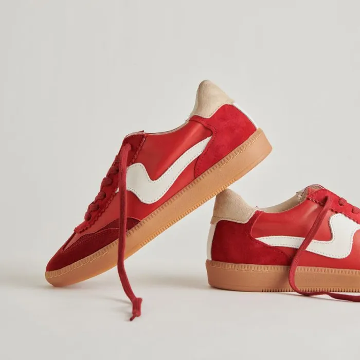 Dolce Vita Notice Sneakers Crimson Suede Women Sneakers