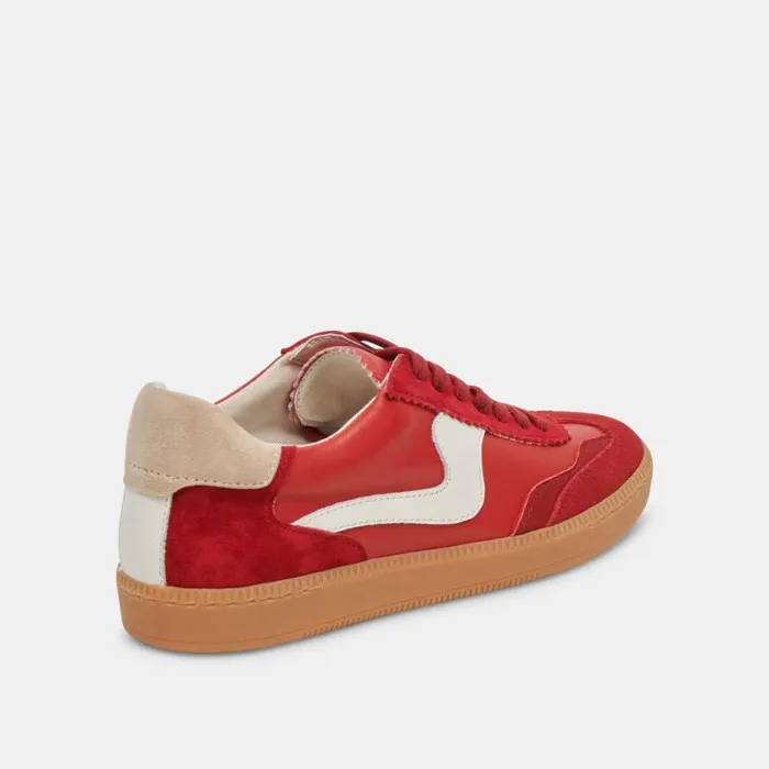 Dolce Vita Notice Sneakers Crimson Suede Women Sneakers