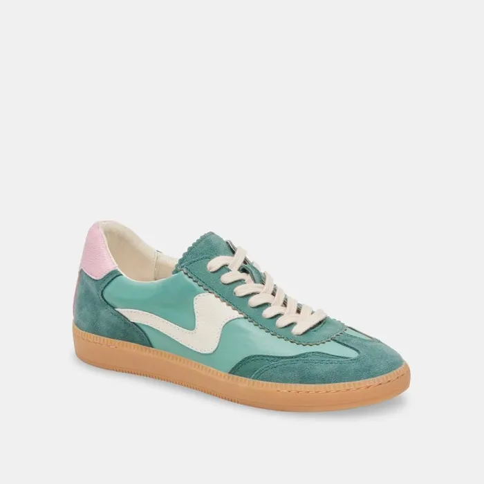 Dolce Vita Notice Sneakers Green Suede Women Sneakers