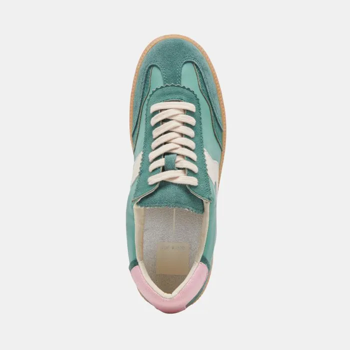 Dolce Vita Notice Sneakers Green Suede Women Sneakers