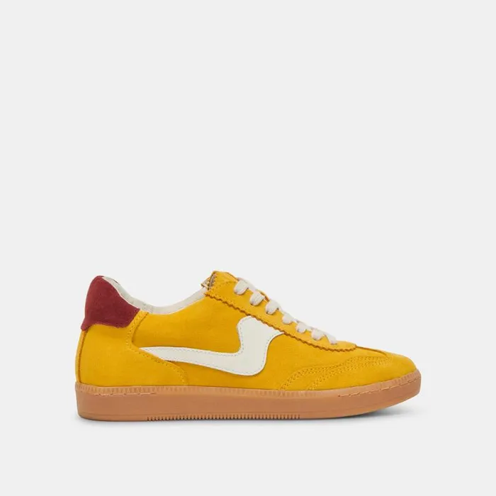Dolce Vita Notice Sneakers Mustard Suede Women Sneakers