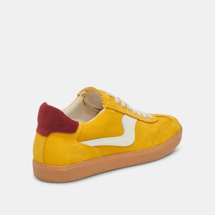 Dolce Vita Notice Sneakers Mustard Suede Women Sneakers