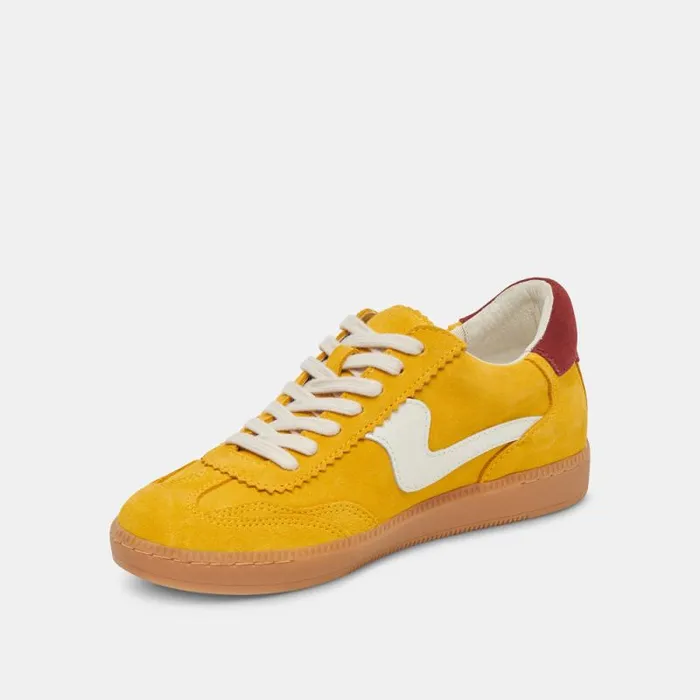 Dolce Vita Notice Sneakers Mustard Suede Women Sneakers