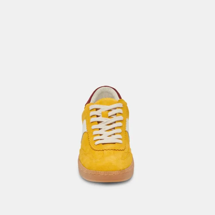 Dolce Vita Notice Sneakers Mustard Suede Women Sneakers
