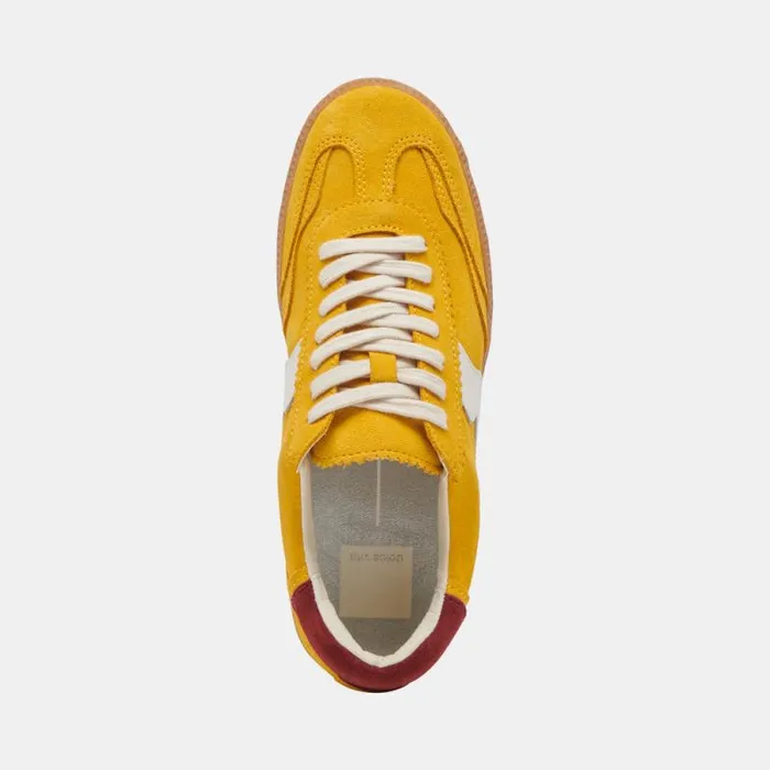 Dolce Vita Notice Sneakers Mustard Suede Women Sneakers