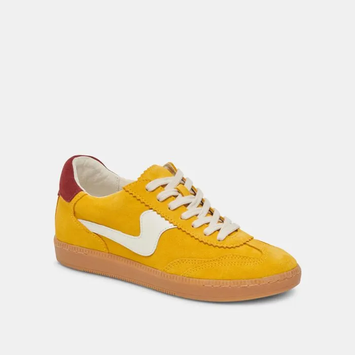 Dolce Vita Notice Sneakers Mustard Suede Women Sneakers