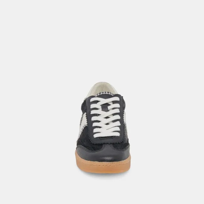 Dolce Vita Notice Stitch Sneakers Onyx Calf Hair Women Sneakers