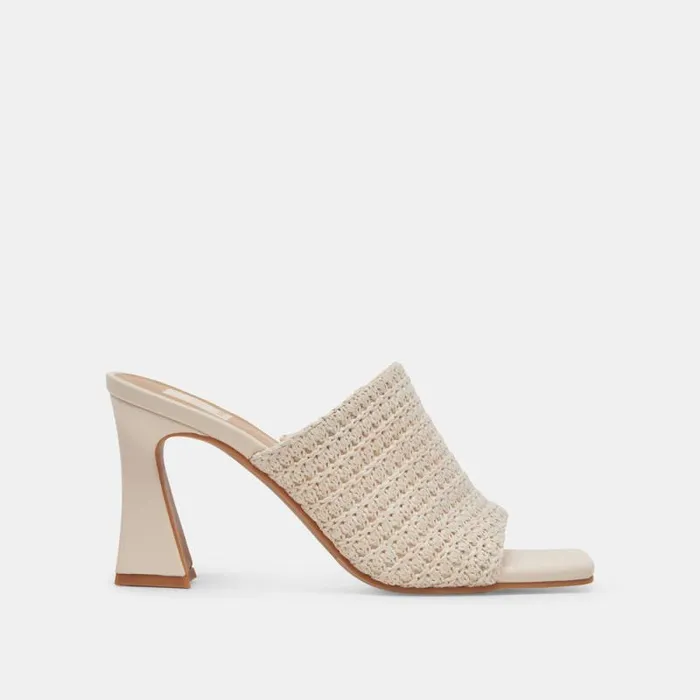Dolce Vita Novis Heels Cream Woven Women Heels